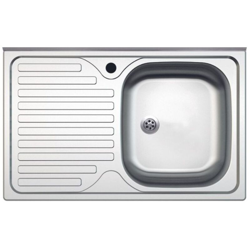 Samet - Evier à un bac avec égouttoir à gauche 80x50 cm SA216