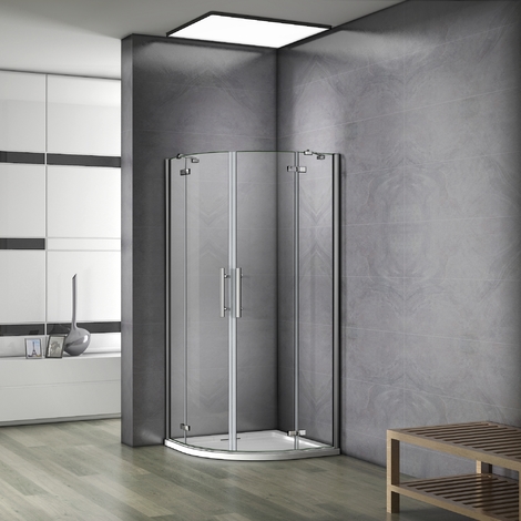 AICA cabine de douche 80x80 ou 90x90 avec ou sans receveur de douche