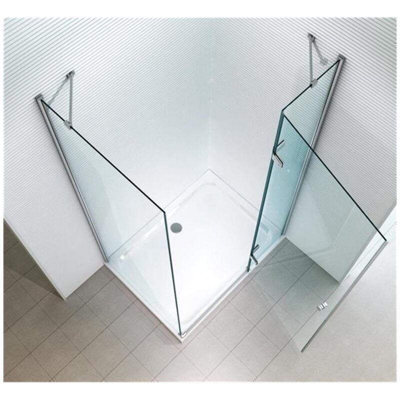 Glaszentrum Hagen - 80x80x195cm Cabine de douche Hestia - sans bac de douche