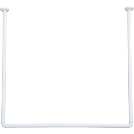 80x80x80 cm barra angolare a u in alluminio - bianco - Tendance