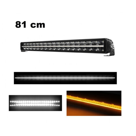 81 cm / 32 Инча 12V - 24V Led Bar Лед Бар Пиано дизайн Диоден Прожектор Супер Мощен Бяла и Оранжева Светлина Габарит Мъг