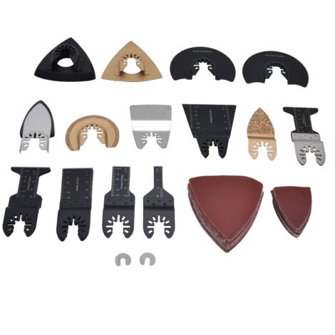 81 Pcs /Set Oscillating Saw Blades Kit High Carbon Steel Multitool Blade Quick Release Cutting Tool