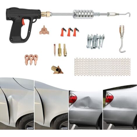81-teiliges Set mit Werkzeugen für Karosseriereparaturen: Beulenreparatur-Set, Autoreparatur-Set mit Schweißpistole, Dent Puller, Slide Hammer