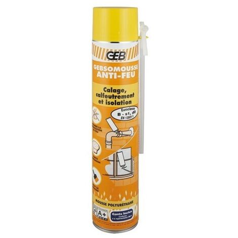 813268 gebsomousse mousse polyurethane anti feu aerosol 750ml
