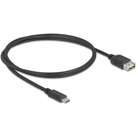 81536 DeLock USB-C / USB-A 2.0 - 1 m - Câble USB-C vers USB-A 2.0 - Mâle / Femelle - 1 m