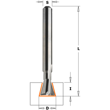 Fresa 1/2 in widia da legno per incastri coda di rondine Holzmann  zfs600_f1/2