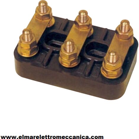 82 x 52 mm 6 Perni 8 MA Morsettiera Motore Elettrico Elettropompa Ventilatore