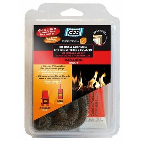 821592 profeu kit tresse plate 7/8mm x 2,5m +colafeu 20ml blister