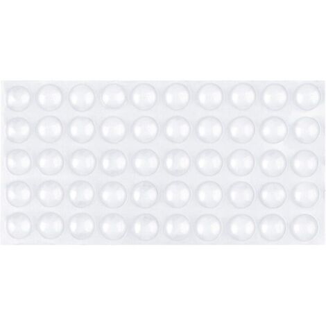 8×2,4 mm, 100 Stück transparente, selbstklebende Gummifüße für Möbel, Glastische, Bastelarbeiten, Wandschutz