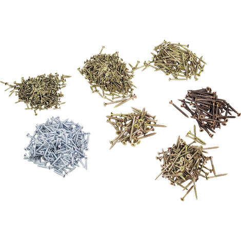 VOELKNER SELECTION 826371 Spanplattenschrauben-Sortiment 1000 Teile