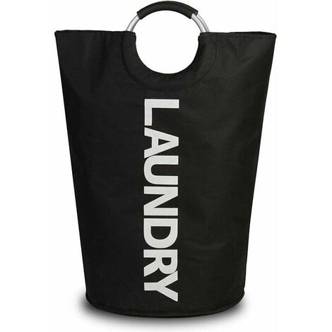 Relaxdays - Folding Laundry Hamper, Handles, Plastic & Silicone, Compact Storage Basket, HWD 27x61x45.5 cm, Light Green
