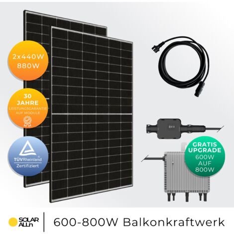 Offgridtec© Autark XXL-Master 600W Solaranlage - 2000W AC Leistung