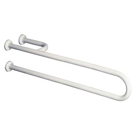 831-I-B Barra di sostegno 830 mm con rinforzo a destra, colore bianco 831-I-B