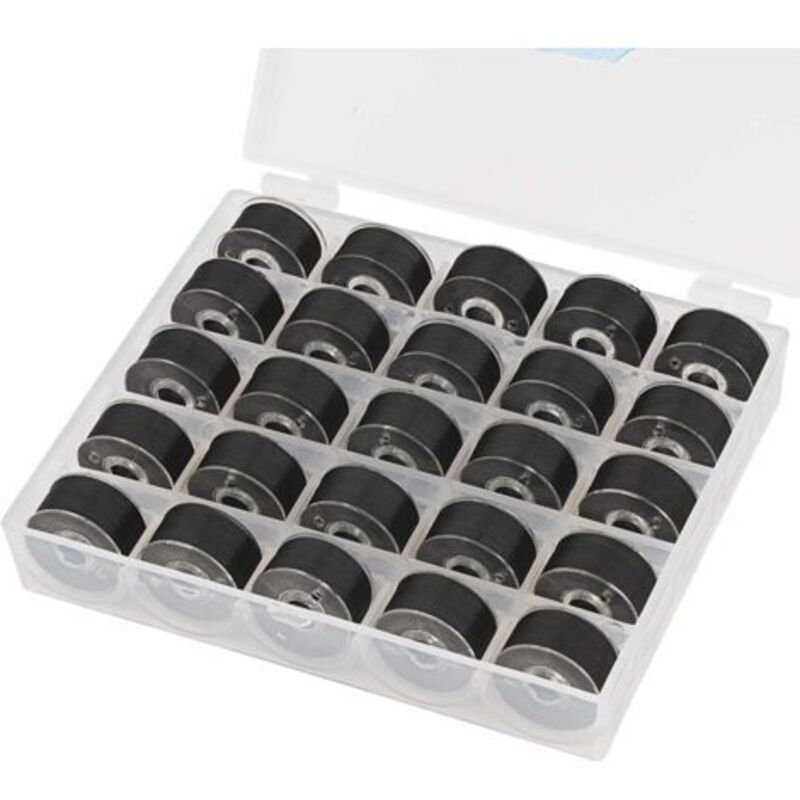 Accessoires couture--Kit de couture durable portable 25 pièces pour la maison，Bobines à Coudre(noir)