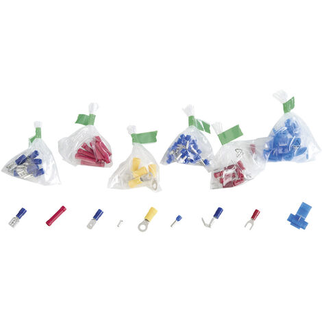838517 Quetschverbinder-Sortiment 0.705 mm² 10 mm² Weiß, Gelb, Rot, Blau, Metall 1050 St.