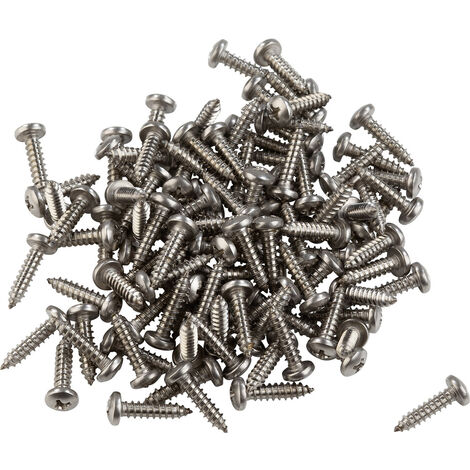 839536 LIKO A2 Blechschrauben 2.2 mm 6.5 mm Kreuzschlitz Phillips DIN 7981-C Edelstahl A2 100 St.