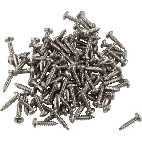 839537 LIKO A2 Vis à tôle 2.2 mm 9.5 mm cruciforme DIN 7981-C acier inoxydable A2 100 pc(s)