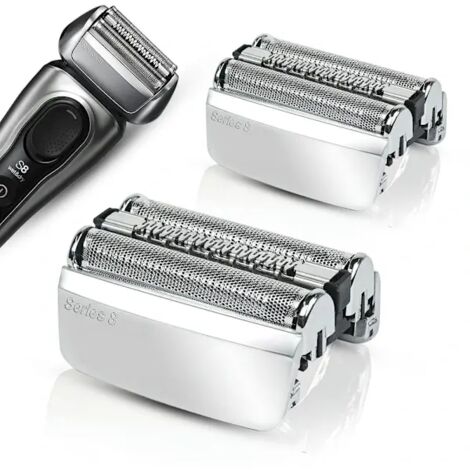 83M Lot de 2 - Têtes de rasage et lames de rechange pour rasoirs Braun Série 8 (8370cc, 8350s, 8320s, 8325s, 8340s) - Lot de 2 têtes de rasage et lames de rechange 83M