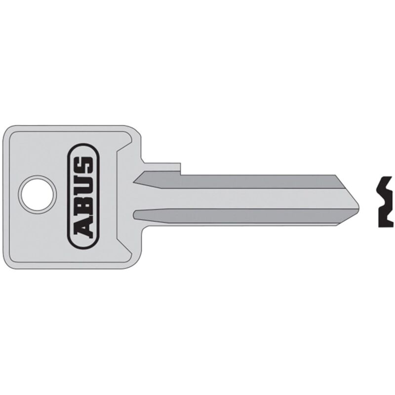 Weller - abus Mechanical 85/50 50mm +60 Right Hand Key Blank ABUKB02703