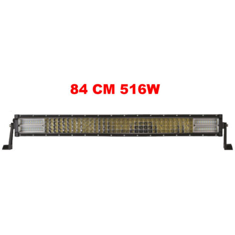84 См 516W Мощен 7D 7Д Led Bar Лед Диоден Бар Прожектор 12V 24V 4 Редов