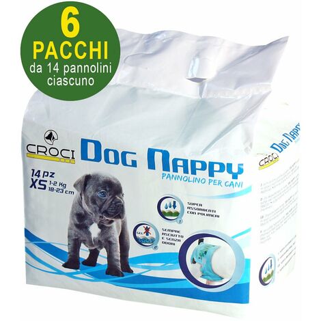 84 Couche pour chien XS 28-35 cm - 6 paquets de 14 chacun