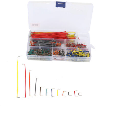 840 Stück lötfreie, flexible Steckbrettverbinder, Elektronik-Erweiterungsset