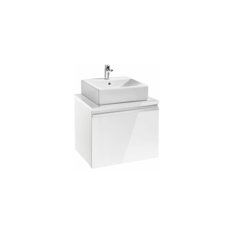 

8433290405668 Mueble base para lavabo sobre encimera - Serie Heima , Color Blanco brillo - Roca