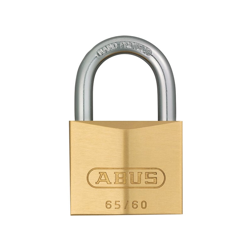 12633 65/60mm Brass Padlock Keyed Alike 6606 ABUKA12633 - Abus