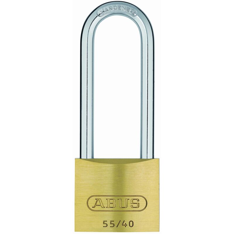 Abus - 04762 55/40mm Brass Padlock 63mm Long Shackle ABU5540LS63