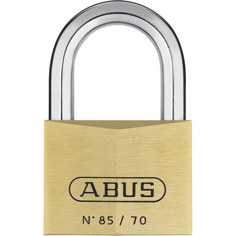 Abus - 02498 85/70mm Brass Padlock Keyed Alike 121 ABUKA02498