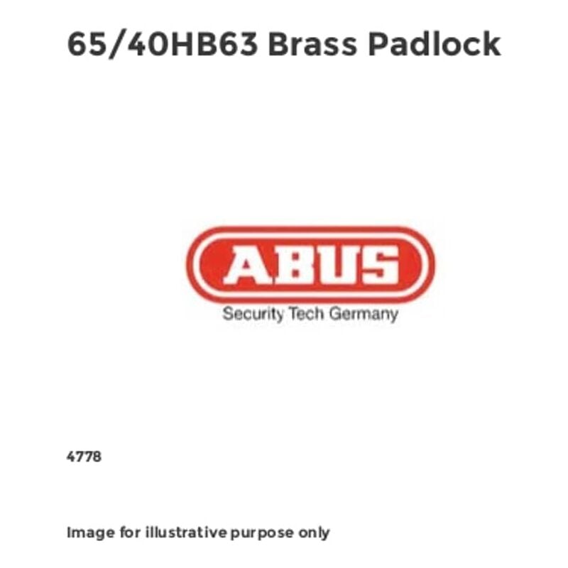 Abus - 65/40HB63 Brass Padlock