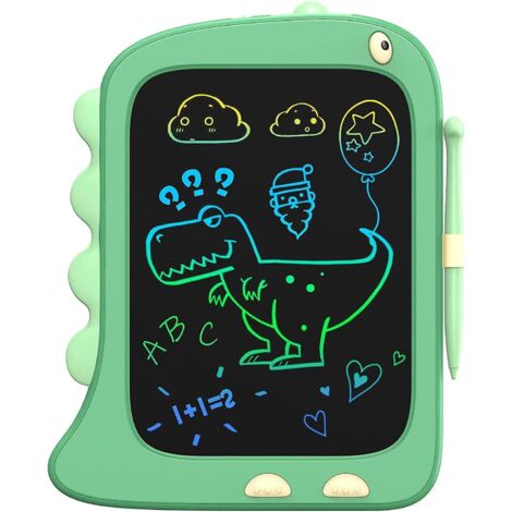 8.5" Dinosaur Lcd Writing Board (green), Graphic Board, Magic Stone Board, 2 3 4 5 6 7 Year Old Children's Drawing Board Birthday Gift For Girls A