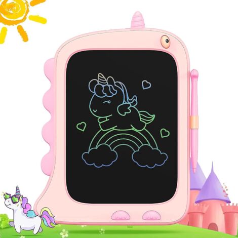 8.5 Inch Dinosaur Lcd Writing Board (pink), Graphic Board, Magic Tablet, 2 3 4 5 6 7 Year Old Kids Drawing Board For Girls And Boys Birthday Gifts