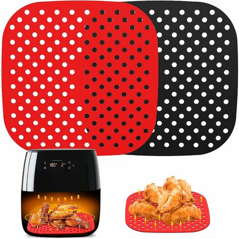 3 Pack Silicone Air Fryer Liners, Reusable Round Liners For 4-7 Qt