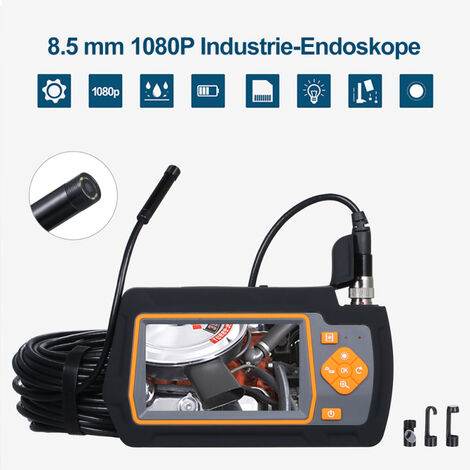 2,4Zoll IPS LCD Endoskop Kamera für KFZ 5.5mm Inspektionskamera Wasserdicht IP67 