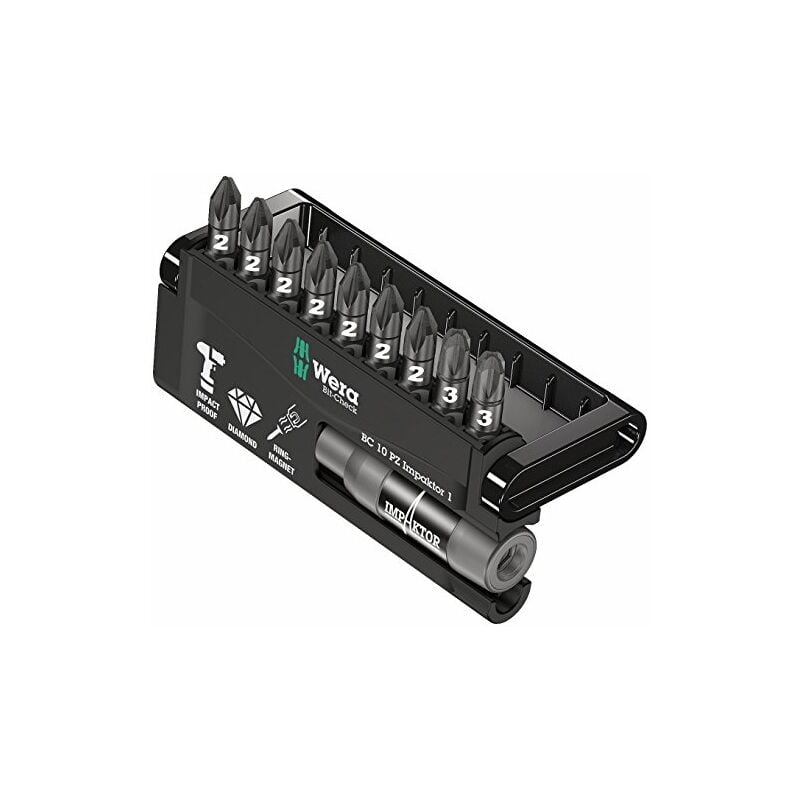 Wera - 05057684001 pointe de tournevis de 9 pièce(s)