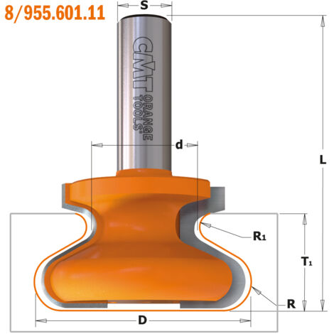 855.602.11 HARTMETALL-GRIFFLEISTENFRÄSER S=12,7 D=19,05X19,05