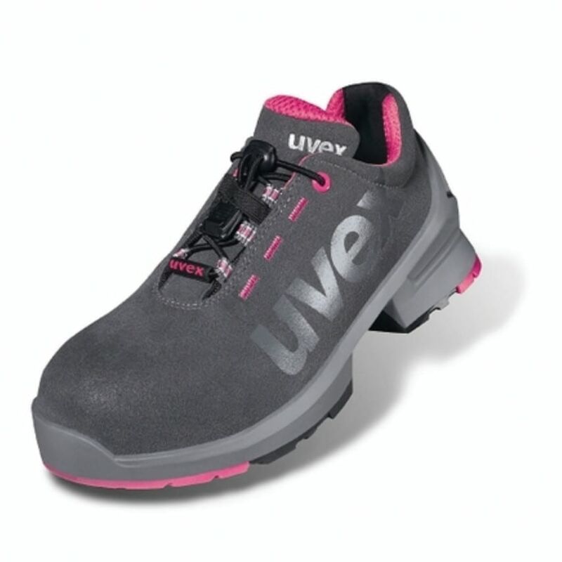 uvex 8562/8 Ladies Grey/Pink Safety Trainers - Size 5