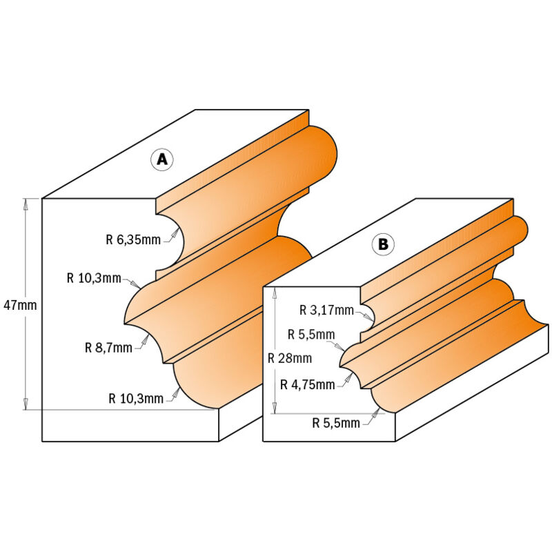 CMT - 856.802.11 fresa multiprofilo c/cus.hm