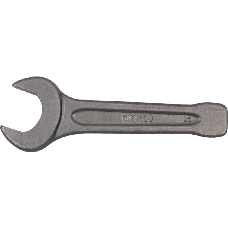 Metric Open Ended Slogging Spanner, Chrome Satin Hardened Steel, 24MM - Kennedy