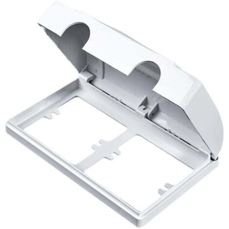 (86 × 86 mm) Tapa de enchufe doble, caja de seguridad para bebés y niños.