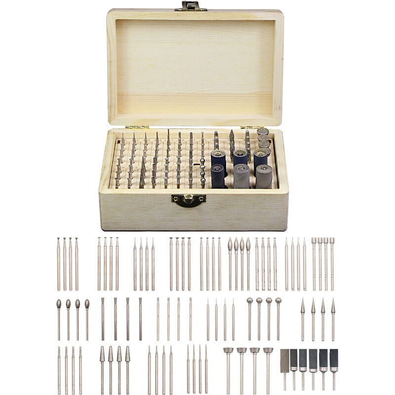 86 pezzi Kit accessori per utensili rotanti Punte