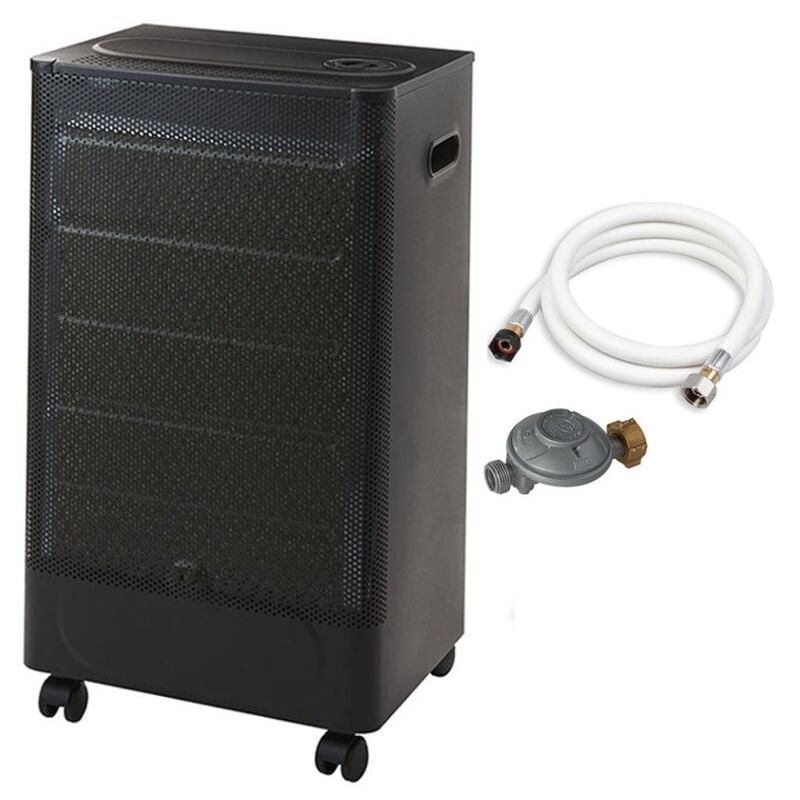 Favex - Chauffage d'appoint à gaz Riga Catalyse - Prêt à l'emploi livré avec tuyau et détendeur - Intérieur - Brûleur Céramique Catalyse - 3