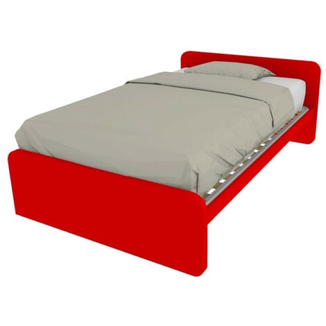 Letto per auto Airolo 90x200 Rosso