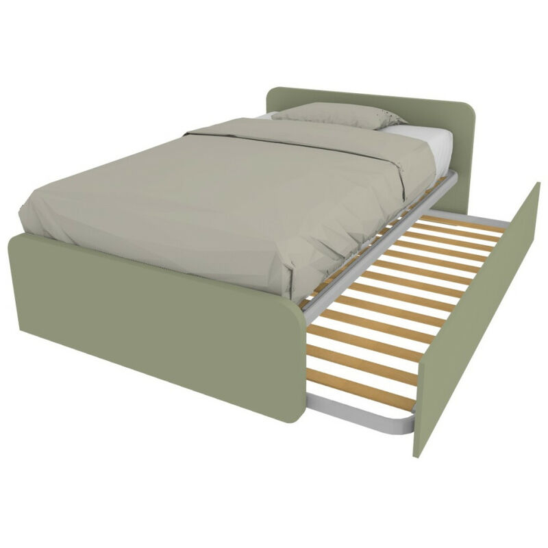 Lit queen size avec lit gigogne - Salvia