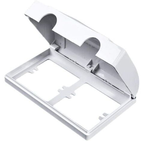 (86×86mm)Double Prise électrique Prise Couvercle de la Prise de la Prise de sécurité sûre Prise Double Prise Protecteur Couvre bébé boîte de sécurité Enfant