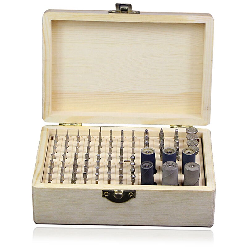 Kit d'accessoires d'outils rotatifs 86 pièces, Kit de polissage de foret de fraise diamantée, pour la coupe de polissage