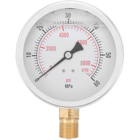 8700 psi CO2-Druckmanometer für M20x1-Zylinder - Hochdruck-Kohlendioxidmanometer
