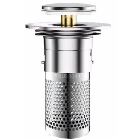 8.7×6×3cm 2 Pièces Bonde Lavabo Universel,Bouchon de Vidange Amélioré,Pop Up Bouchon de Vidage Universel,Bouchon de Crépine avec