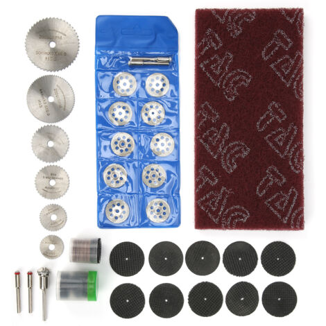 88 Pièces Accessoires pour Ponceuse Électrique, Lames de Scie à 8 Trous et Papier de Verre, Ensemble d'Outils de Meulage